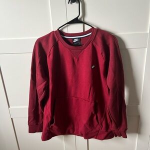 Nike Red Sweatshirt with front pouch